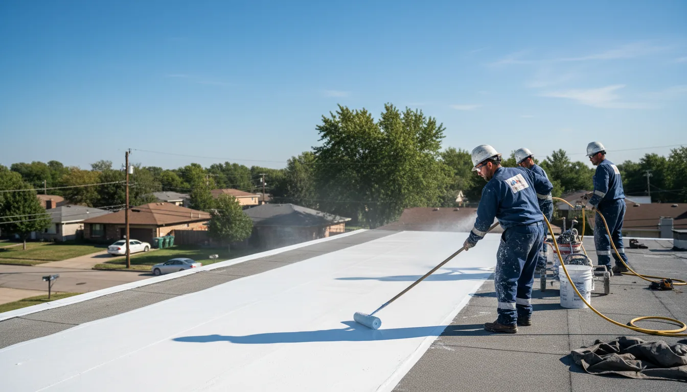 Commercial roof coating in Fredericksburg, PA near me